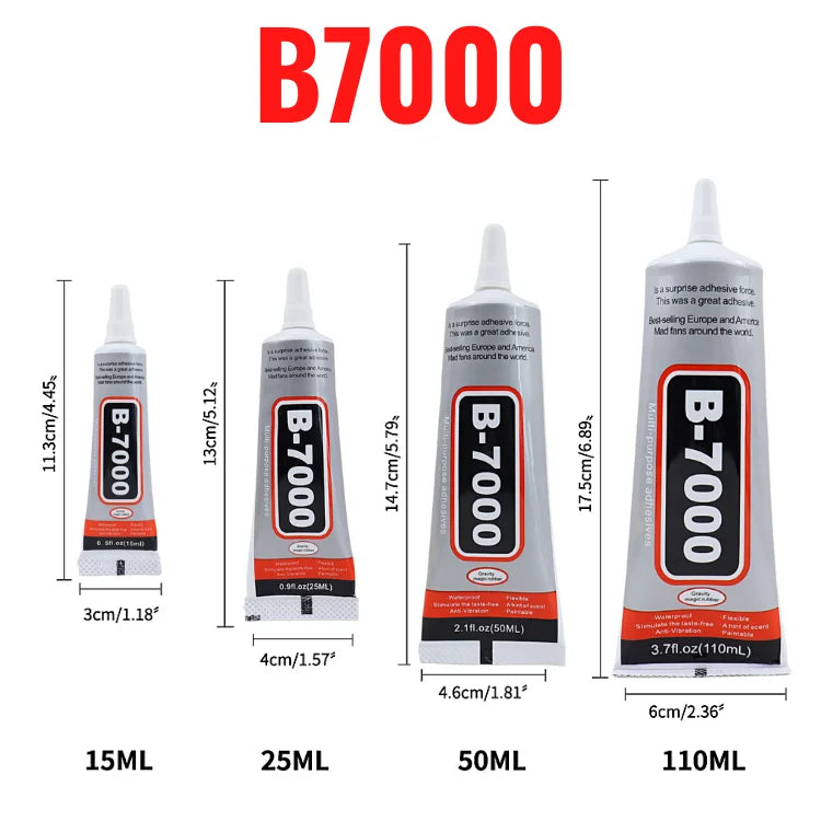 Adhesivo Transparente B-7000 (15ml/25ml/50ml/110ml)