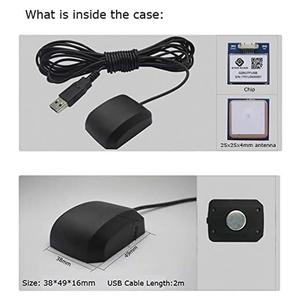Receptor GPS USB VK-162 G-Mouse (Dongle) para Navegación Raspberry Pi/Windows/Linux (Soporta Google Earth)