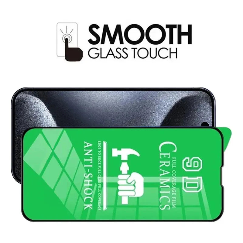 Film Cerámico Suave HD Protector Pantalla para iPhone 7/8 Plus / X/XS MAX/XR / 11-16 Pro Max/Mini (No Vidrio, 5 Unidades)