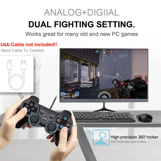 Control Inalámbrico Bluetooth para Consola Sony PS3 / PC (Joystick Gamepad)