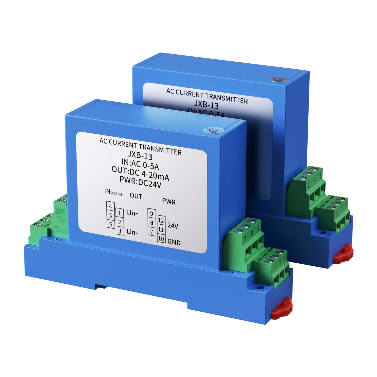 Transductor Voltaje DC 0-100V/200V/500V a RS485/4-20mA/Relay / Sensor Voltaje AC DC24V