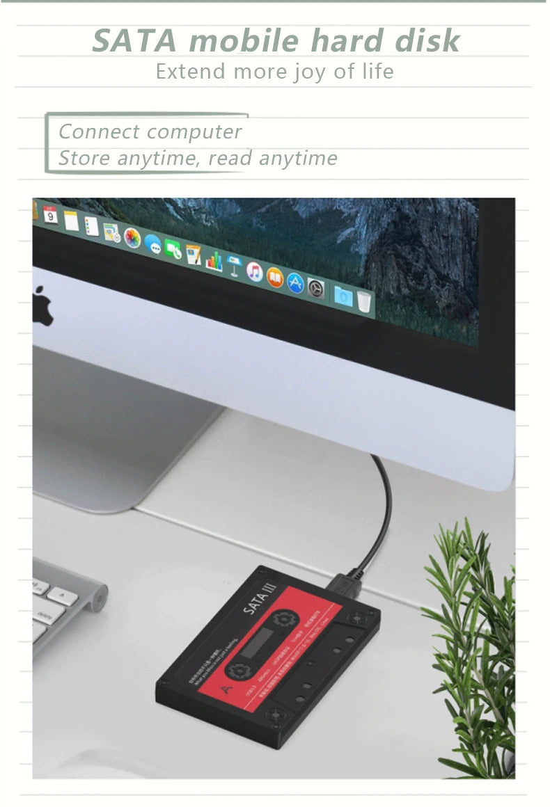 Carcasa Externa UTHAI T46 USB 3.0 SATA (5Gbps, UASP) para Disco Duro HDD/SSD 2.5" Cinta para PC/Notebook