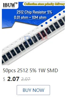 Capacitor Cerámico Multicapa Chip SMD 0805 (0.5pF-22uF) - Pack 100 Unidades (Valores Surtidos)