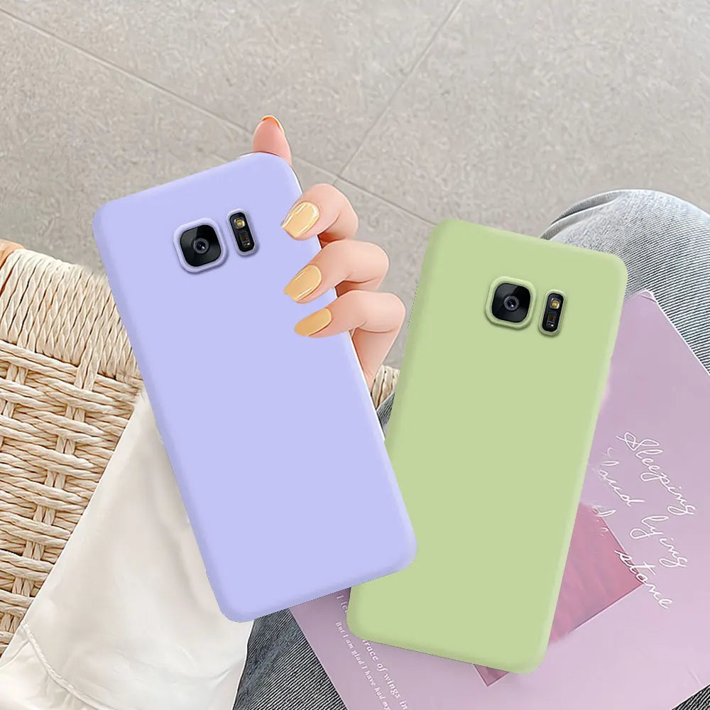 Funda Carcasa Silicona Mate para Samsung Galaxy S7 / S7 Edge (Coque)