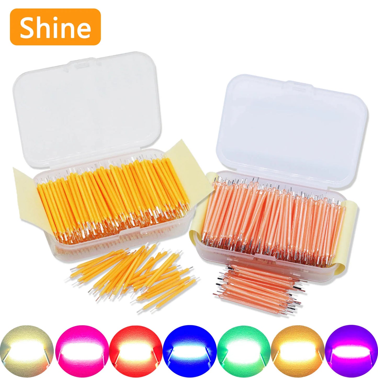 Filamento LED COB 3V 38mm para Bombilla Edison Decoración Hogar/Boda/Camping DIY (10-1200 Piezas)