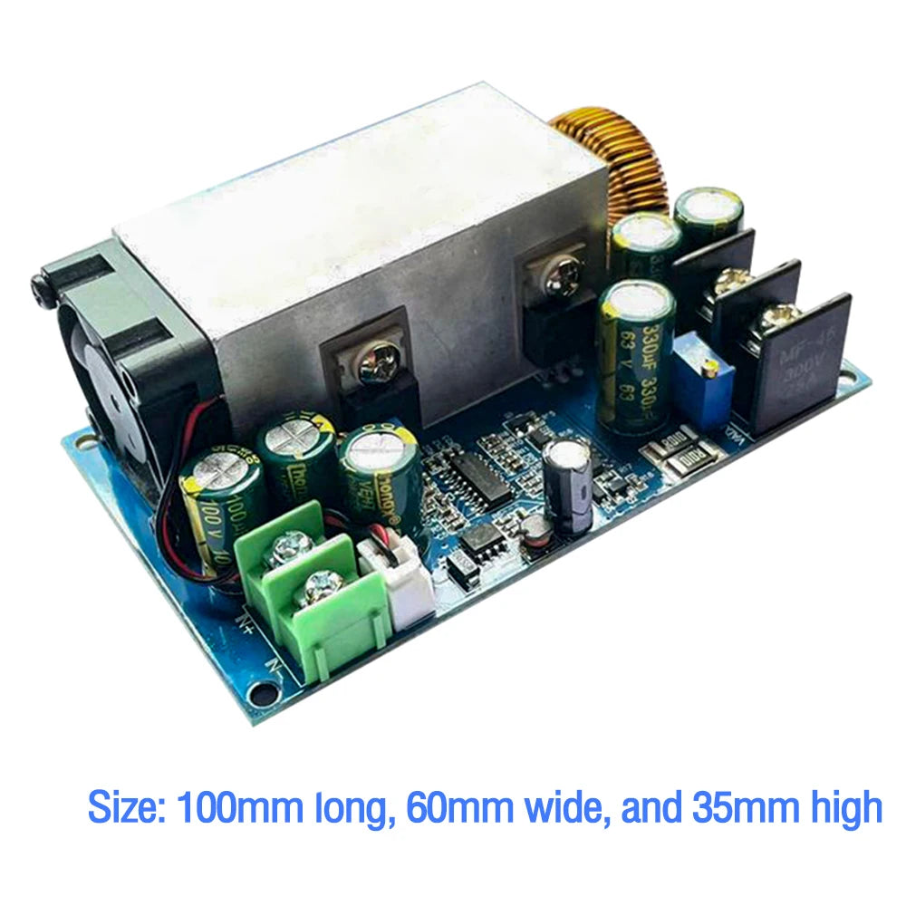 Módulo Convertidor Buck DC-DC 600W Ajustable 12-75V a 2.5-60V Step-Down CC/CV