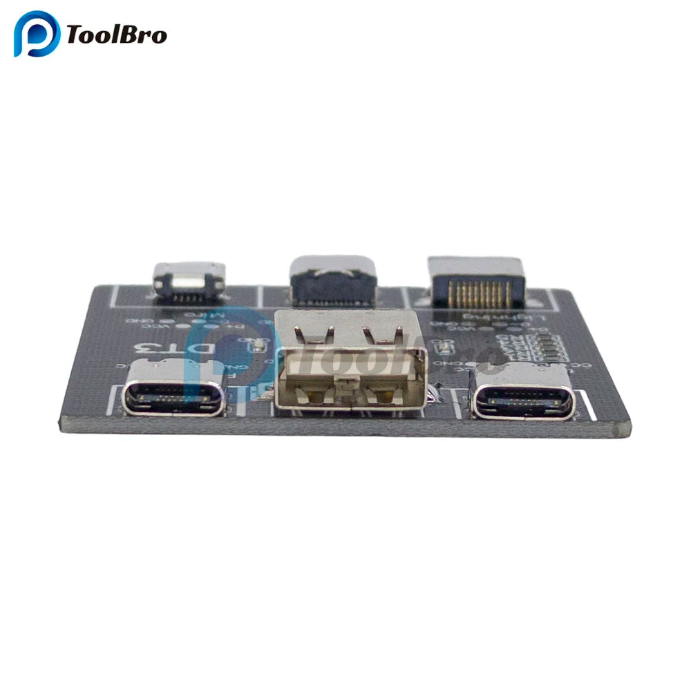 Placa Detección Cables DT3 (Tipo-C/Micro USB/Lightning) - Tester Carga Rápida para iOS/Android