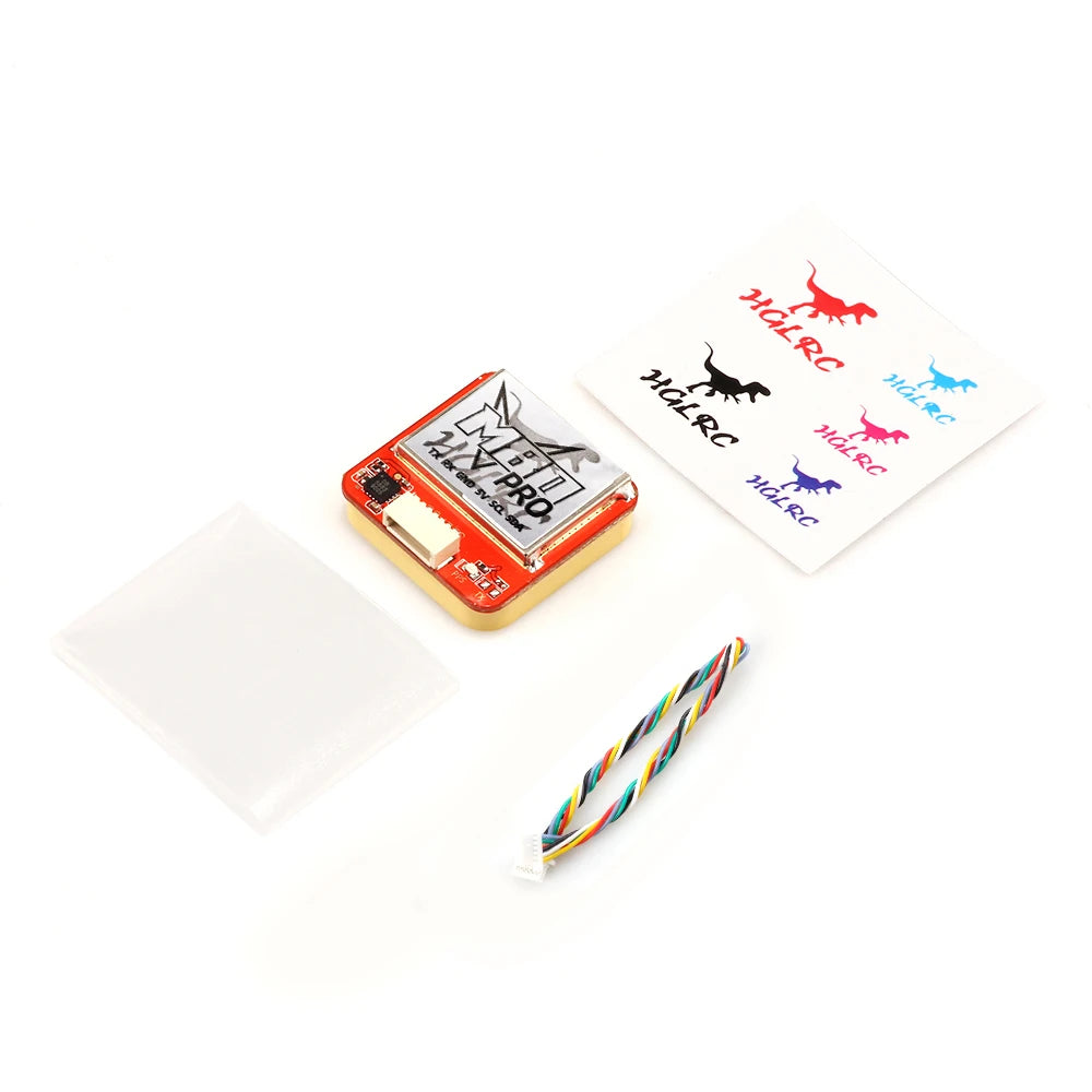 Módulo GPS HGLRC M80 PRO (GLONASS/GALILEO/QZSS/SBAS/BDS, 72 Canales) con Antena Ganancia para Drones RC Largo Alcance