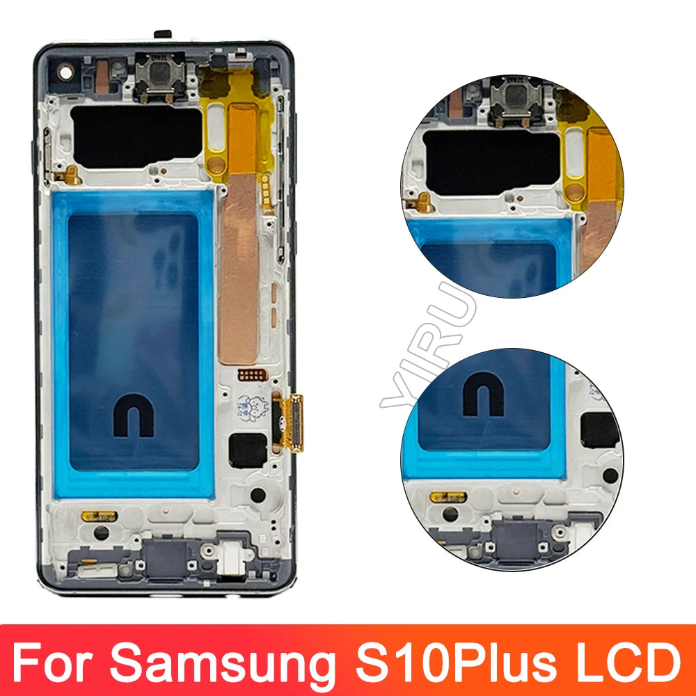 Pantalla TFT LCD con Marco y Digitalizador Táctil para Samsung Galaxy S10 Plus (G9750/G975F) (Reemplazo)