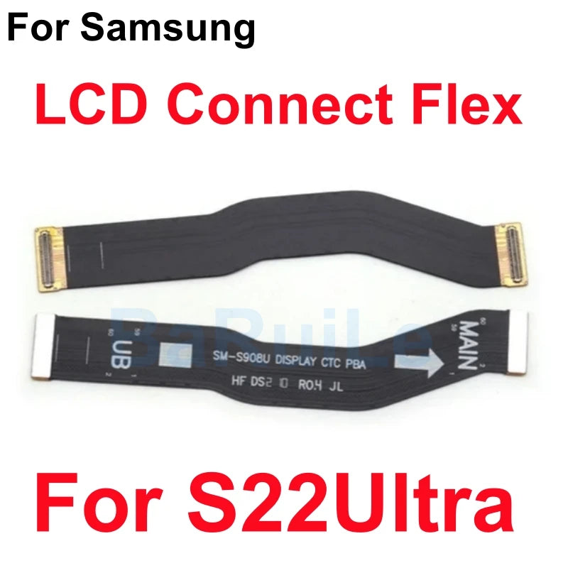Placa base de carga conectar Flex para Samsung S21 Plus S22 Ultra S20 S23 pantalla LCD conectar placa base extender Cable cinta