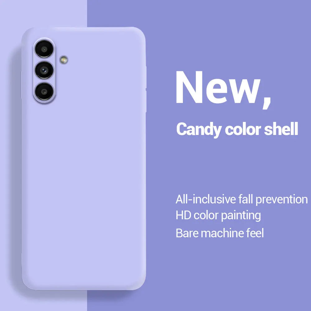 Funda Silicona Líquida Original Antichoque para Samsung Galaxy A05/A05S/A15/A25/A35/A55 (4G/5G)