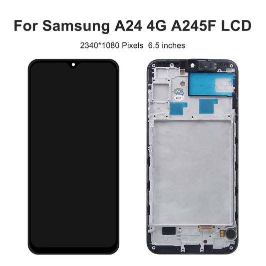 Montaje de pantalla TFT A24 4G para Samsung Galaxy A24 4G A245F A245F/DS, pantalla Lcd Digital táctil con marco de repuesto