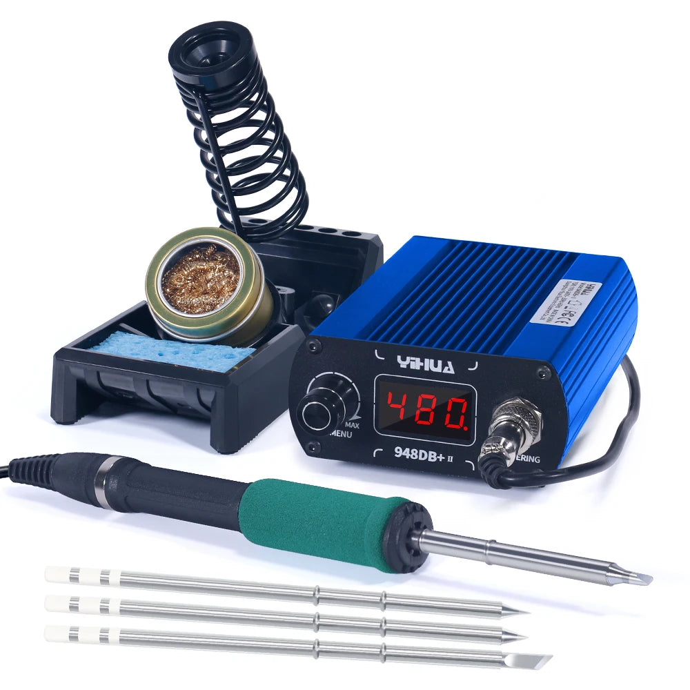 YIHUA 948DB+-II 110-240V Soldering Station 75W Quick Heating with Tip T12 Electronic Soldering Iron Station