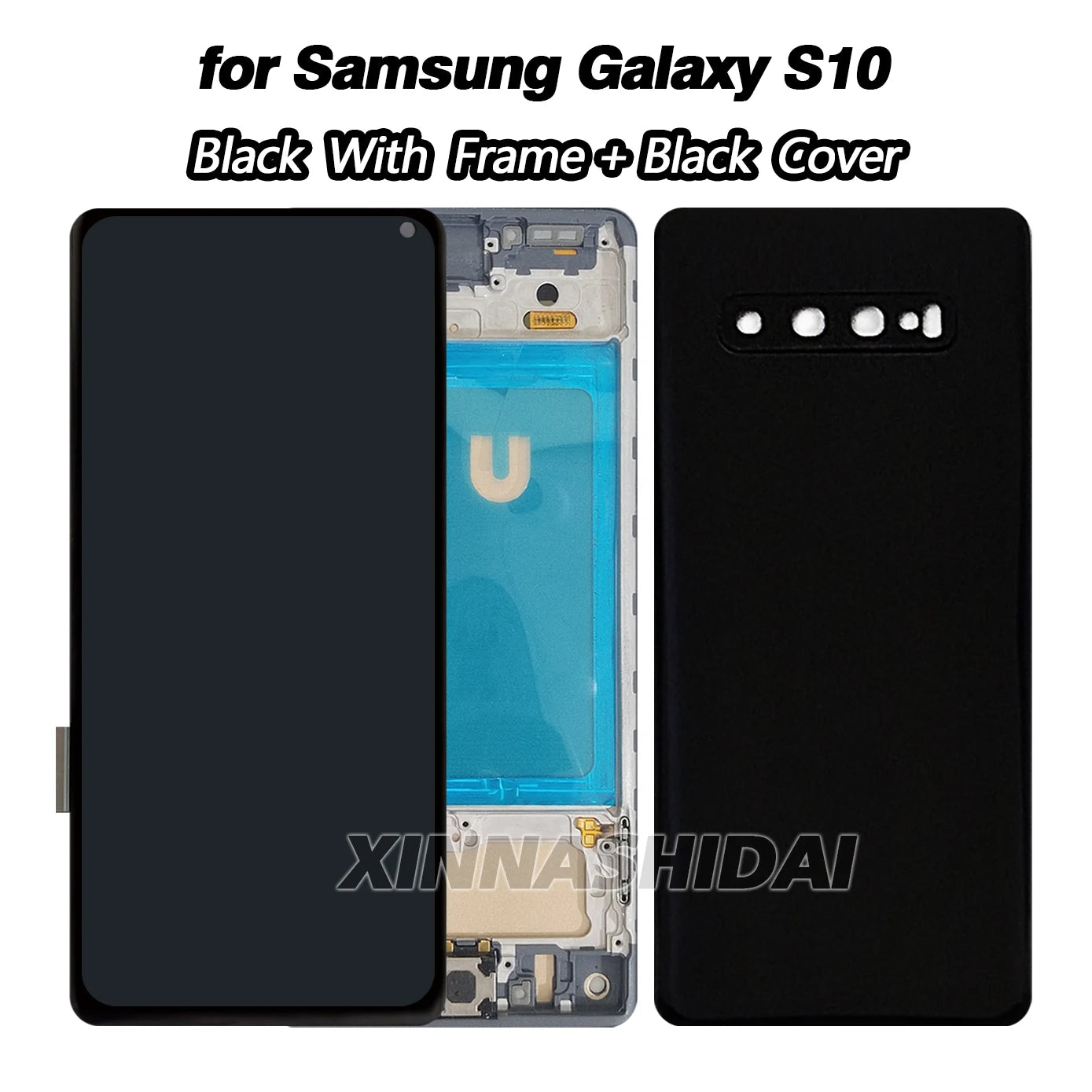 Pantalla TFT para Samsung Galaxy S10 (SM-G973F/U/W) con Marco y Tapa Trasera (Digitalizador Táctil)