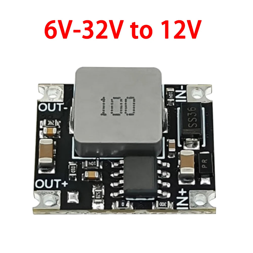 Mini Módulo Convertidor Buck DC-DC 3A 6V-40V a 5V/9V/12V/24V Step-Down Regulador Voltaje PCB