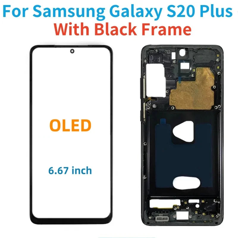 Pantalla LCD Super OLED S20 + para Samsung Galaxy S20 Plus lcd G986B G986U G985F/DS pantalla táctil LCD con montaje de digitalizador de marco