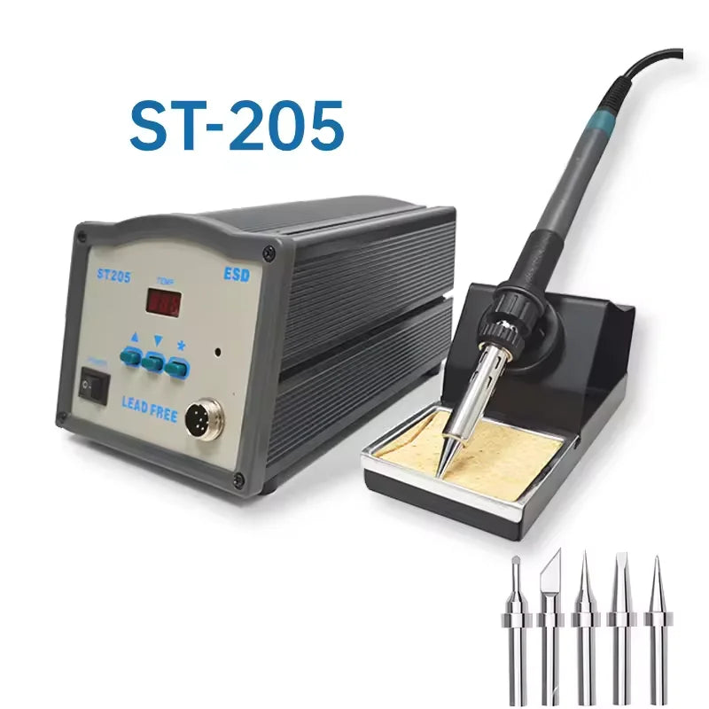 Universal Quick 205H Soldering Station 150W Lead-Free High Frequency Digital Rework Station With 500 Series Soldering Iron Tips