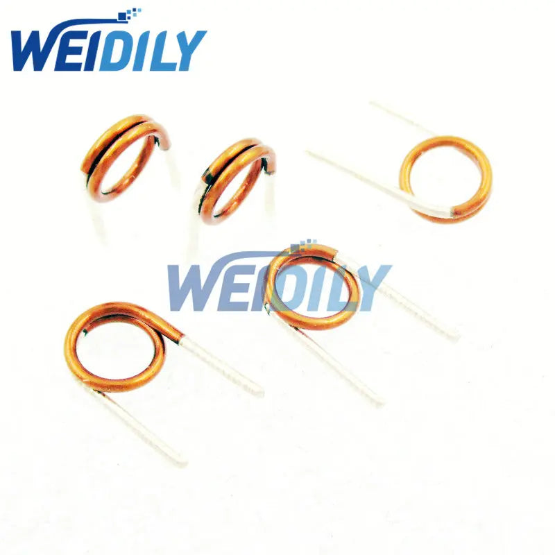 Inductor Bobina Hueca Cobre FM - Varios Vueltas (1.5T a 7.5T) - Lote 50 Piezas