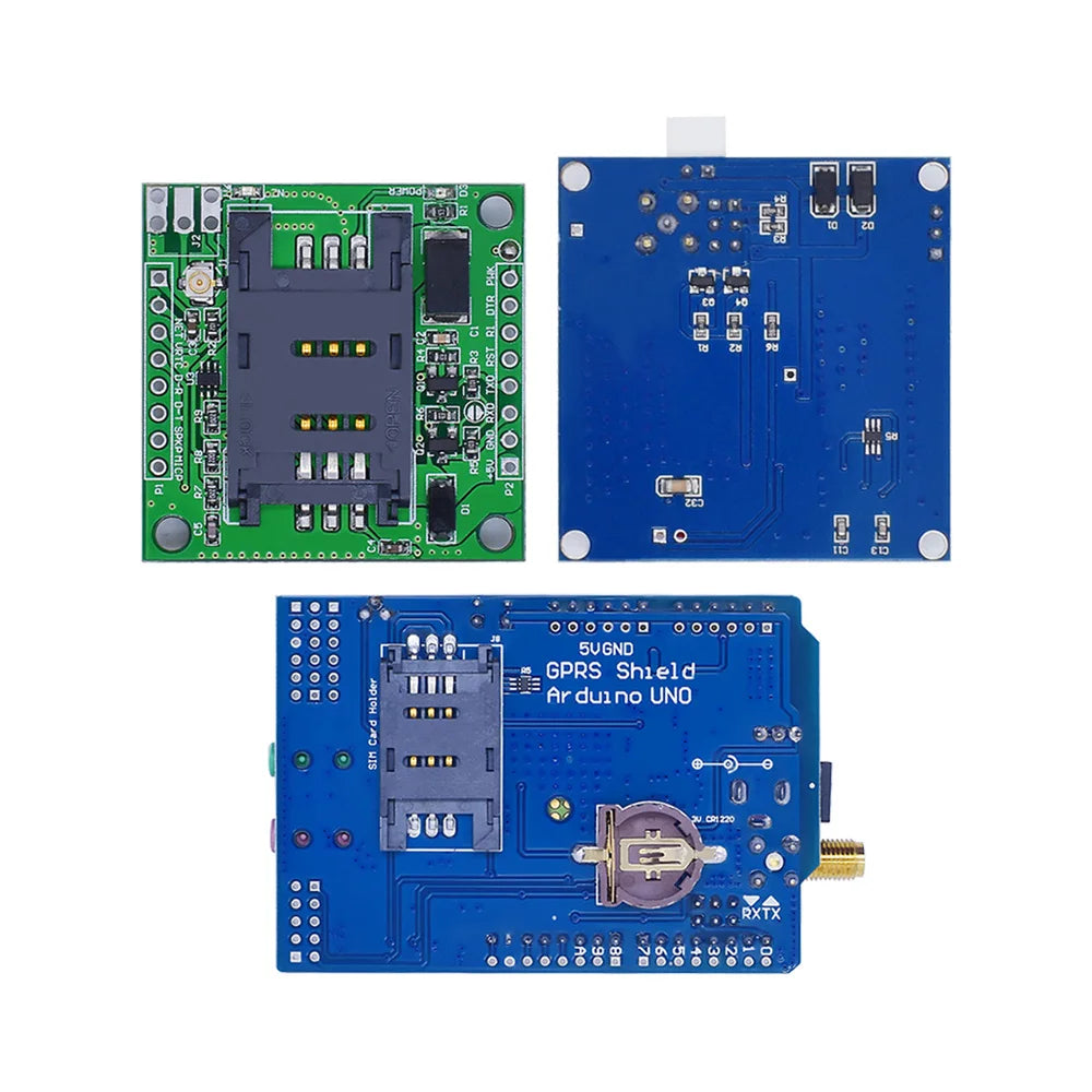 Kit Placa Módulo Transmisión Datos Inalámbrica GSM/GPRS SIM900A / SIM900 Mini V4.0 con Antena (Refurbished, C83 AEAK)