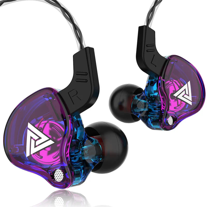 Auriculares con Cable QKZ AK6 (Driver Cobre HiFi, 3.5mm) Deportivos con Micrófono (Bajos Estéreo, In-Ear)