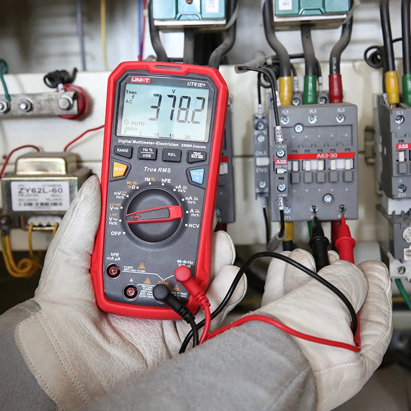 Multímetro Digital Profesional UNI-T UT61E/UT61D/UT61B - Test Capacitancia DC/AC 1000V (60mF/220mF), True RMS, Auto Rango