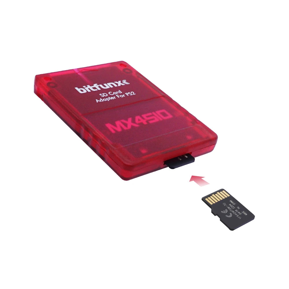 Adaptador Lector Tarjeta SD/TF Bitfunx MX4SIO SIO2SD para Consola PS2 PlayStation 2
