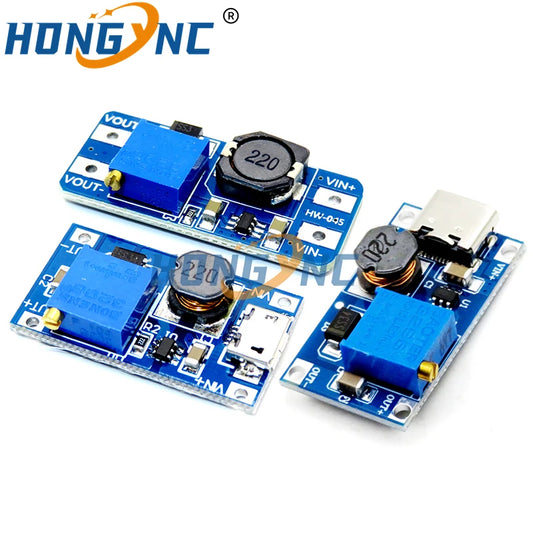 Módulo Fuente Alimentación Estabilizada Ajustable Boost/Buck DC-DC 2A/3A (LM2596S / MT3608 / MP1584EN)