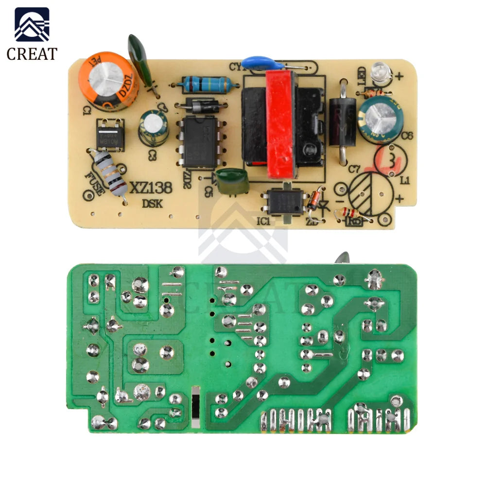 Módulo Fuente Alimentación Switching AC-DC 100-240V a 5V 2.5A (2500mA) Placa Desnuda SMPS Reparación