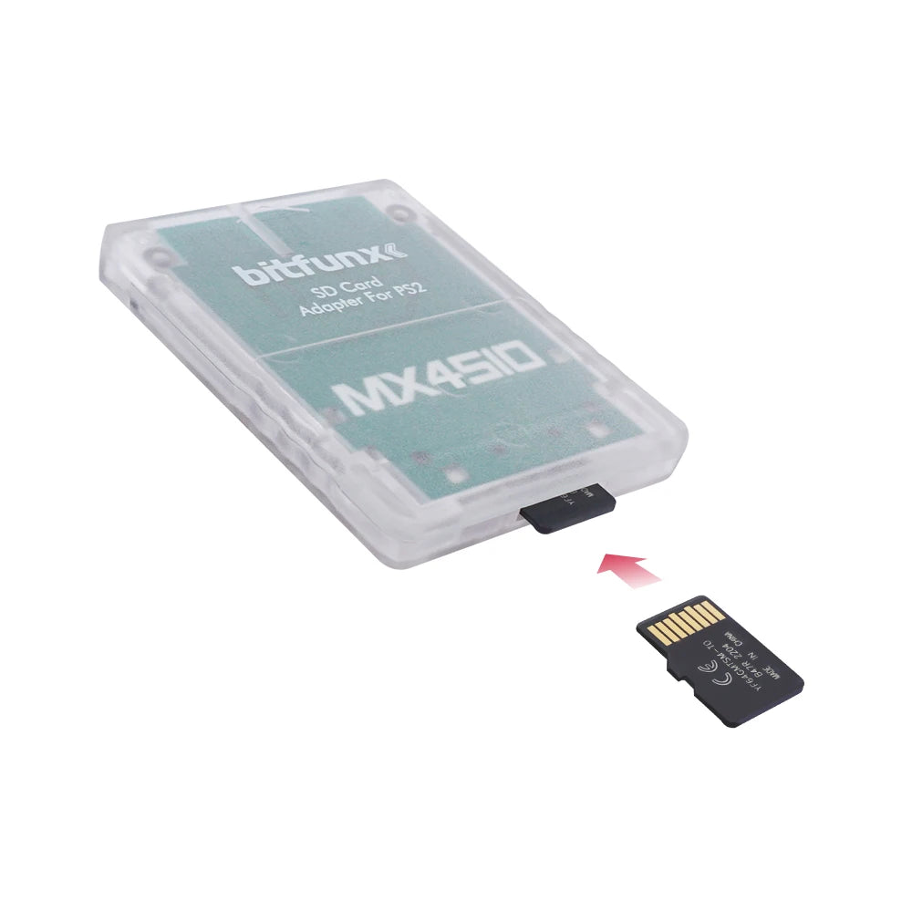 Adaptador Lector Tarjeta SD/TF Bitfunx MX4SIO SIO2SD para Consola PS2 PlayStation 2