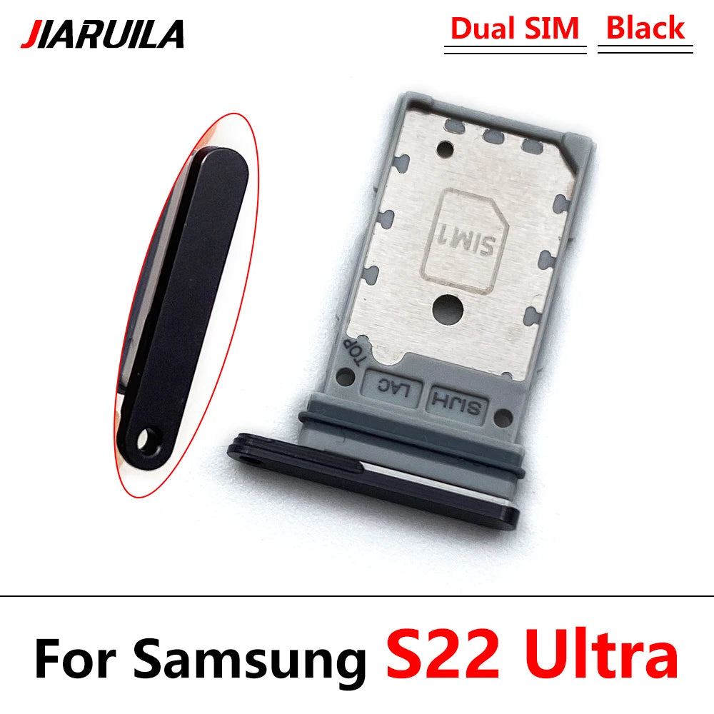 Bandeja Porta SIM/SD Card para Samsung S22 / S22 Plus / S22 Ultra - Repuesto Adaptador + Pin