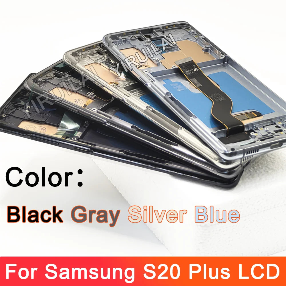 Pantalla LCD OLED para Samsung S20 plus G985 G985F G985F/DS, montaje de digitalizador con pantalla táctil de repuesto