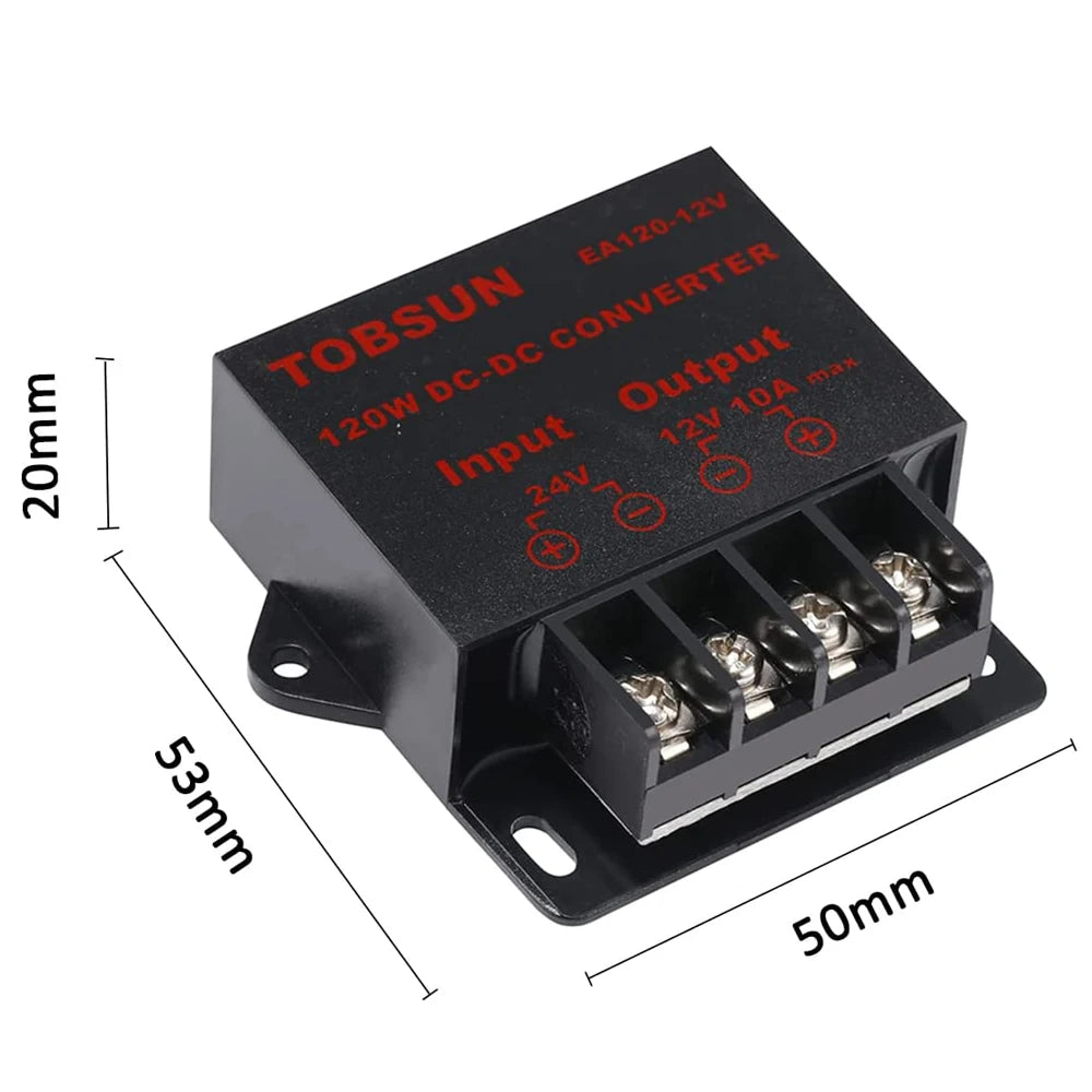 Convertidor Buck DC-DC 24V a 12V 5A/10A Step-Down Estabilizador Reductor Voltaje Mini