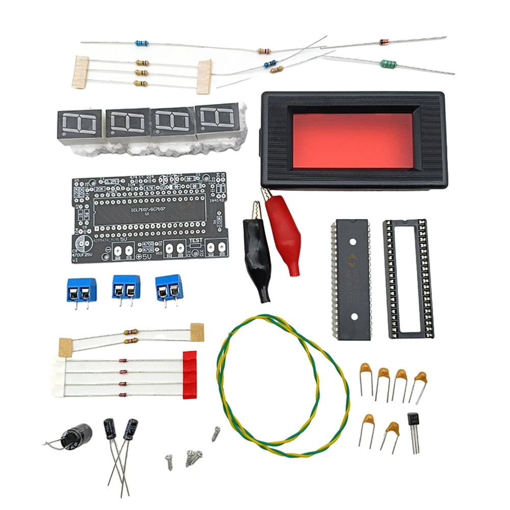 Kit Práctica Soldadura DIY - Tester Resistencia (Ohmetro) con Display Digital
