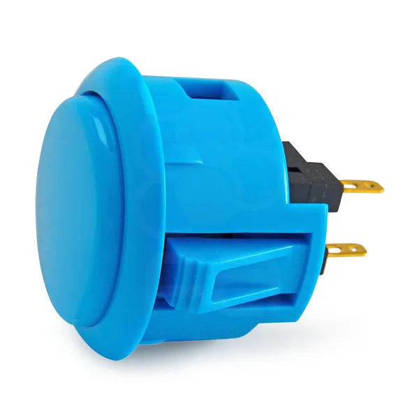 Botón Pulsador Arcade Sanwa OBSF-30 / OBSF-24 (24mm/30mm) Switch Reemplazo Nintendo/MAME/Raspberry Pi (1 Unidad)