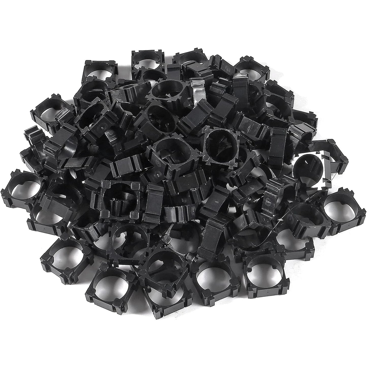 Soporte Plástico Batería Litio 18650 (Pack Bracket Cilíndrico, Espaciador Celda) para Montaje Fijo DIY (100 Unidades)