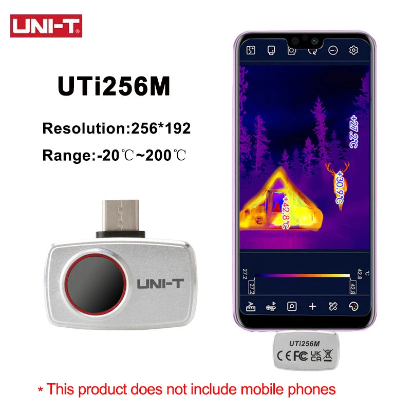 Termógrafo UNI-T UTi260M para Smartphone (Tipo C) - Cámara Térmica Infrarroja Tuberías/Circuitos PCB (No iPhone)