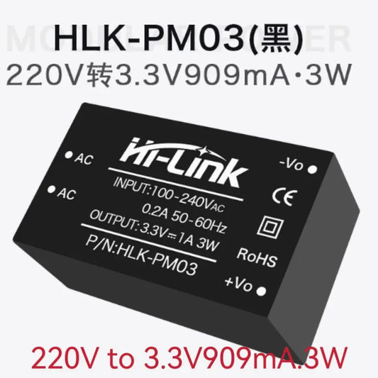 Lote 5 Pcs Módulo Fuente Alimentación Aislada HLK-PM01 AC-DC 220V a 5V/3.3V/12V/24V/9V