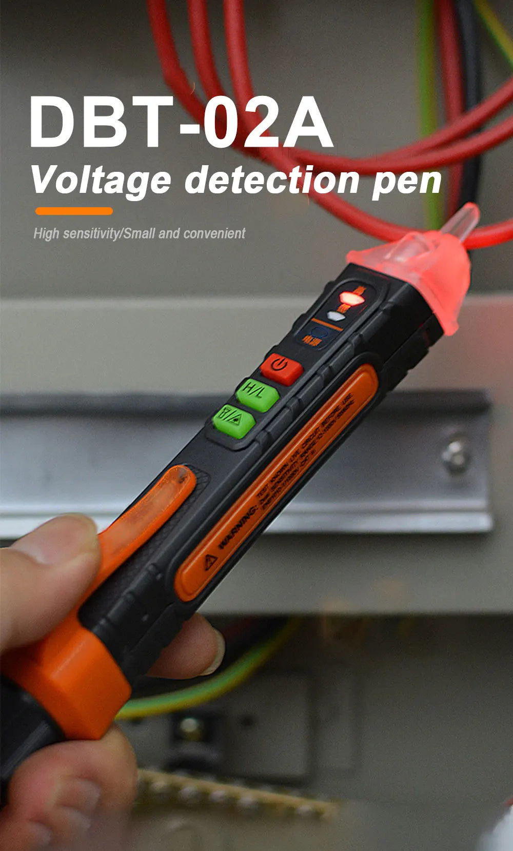 Lápiz Detector Voltaje Eléctrico AC Sin Contacto (12-1000V) Buscador Inteligente Punto Interrupción