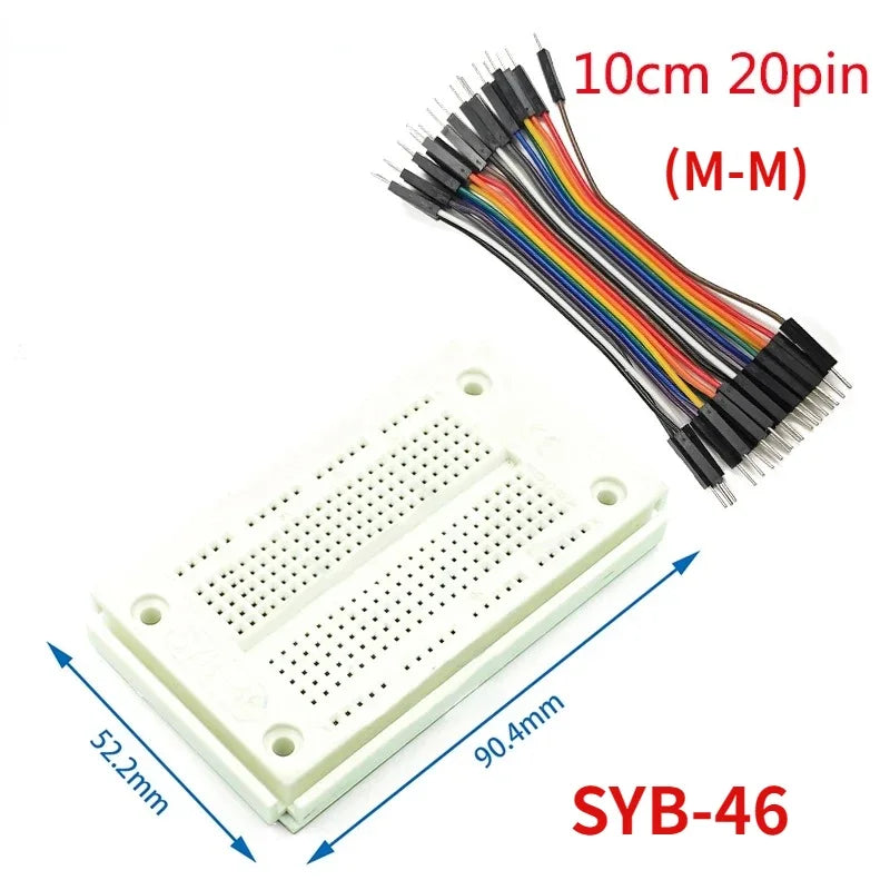 Breadboard Jumper Wire Dupont Line Kit MB102 ZY-204 400 Tie Points Solderless PCB Breadboard DIY Mini Test Protoboard Kits