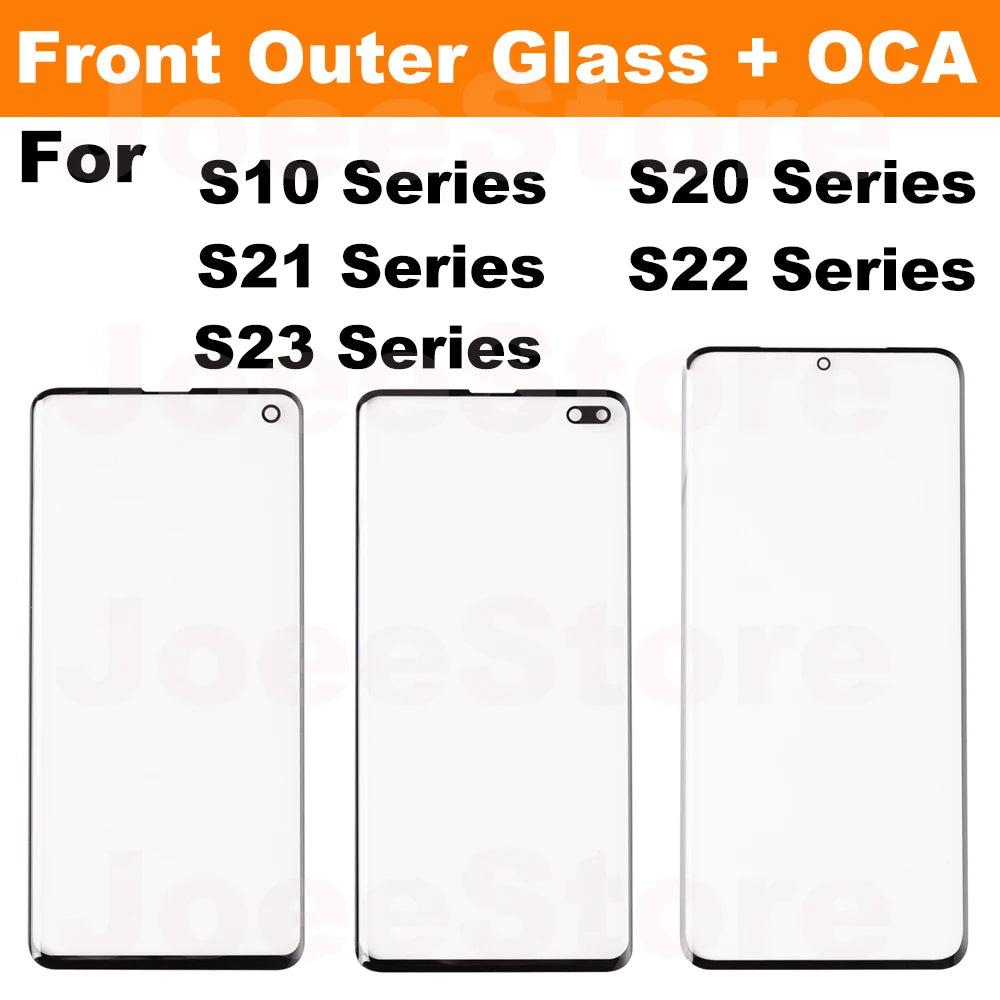 2 Cristales Exteriores con Film OCA para Pantalla LCD Samsung Galaxy (Varias Series)