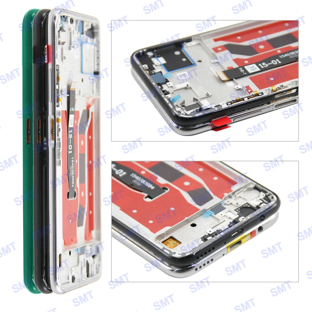 Super AMOLED Display For Huawei P40 Lite LCD Touch Screen Digitizer Assembly With Frame Display Replacement For Nova 6 SE LCD