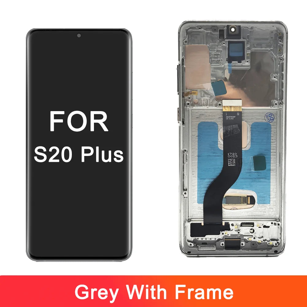 Pantalla LCD OLED para Samsung S20 plus G985 G985F G985F/DS, montaje de digitalizador con pantalla táctil de repuesto