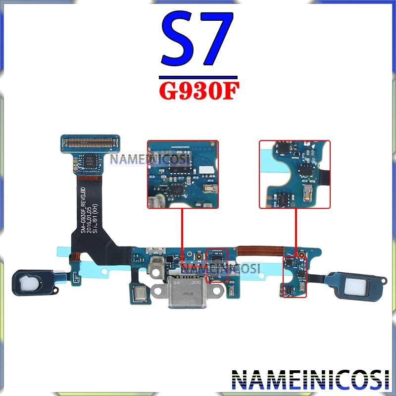 Placa Módulo Puerto Carga USB Dock para Samsung Galaxy S6/S7/S8/S9 Edge/Plus (G920/G925/G930/G950/G955/G960/G965 F/U)