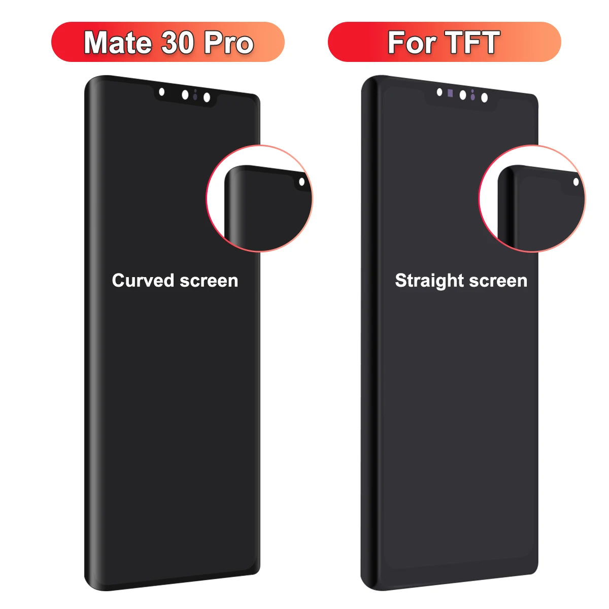 For HUAWEI Mate 30 Pro For Mate30Pro Tested LIO-L09 L29 AL00 LCD Display Touch Screen Digitizer Assembly Replacement