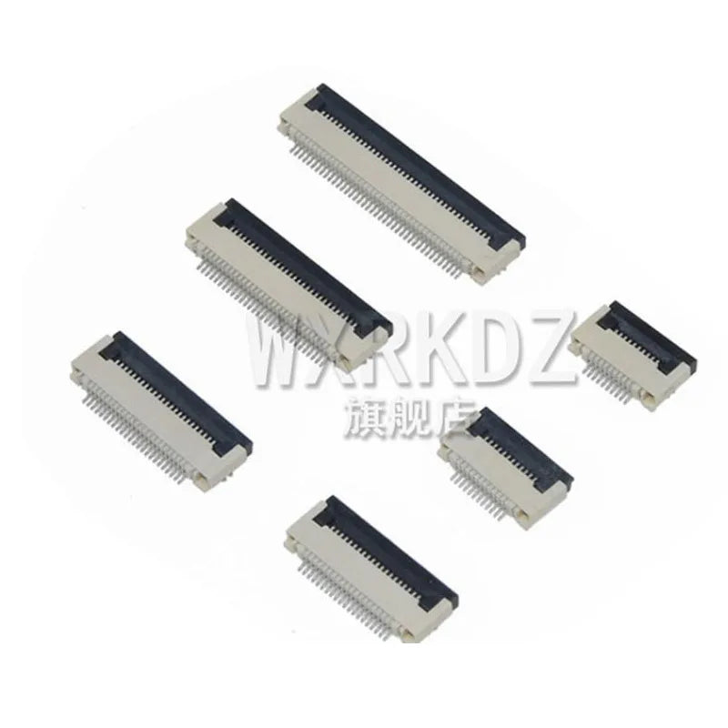 10PCS FFC FPC Connector Flat Cable Socket 0.5MM Adapter 4/5/6/7/8/9/10/12/14/16/18-40P 45/50/54/60/64Pin Down Flip Type Plug Kit