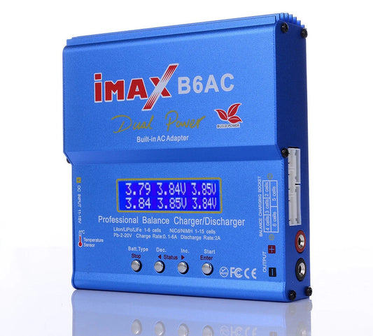 iMAX B6AC 2.0 RC Charger 80W B6AC 6A Battery Charger LiHv Lipo Nimh Li-ion Ni-cd Digital Balance Charger With LCD Digital Screen