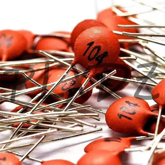 Capacitor Cerámico (1pF-100nF, 50V) - Pack 50 Unidades (Valores Surtidos)