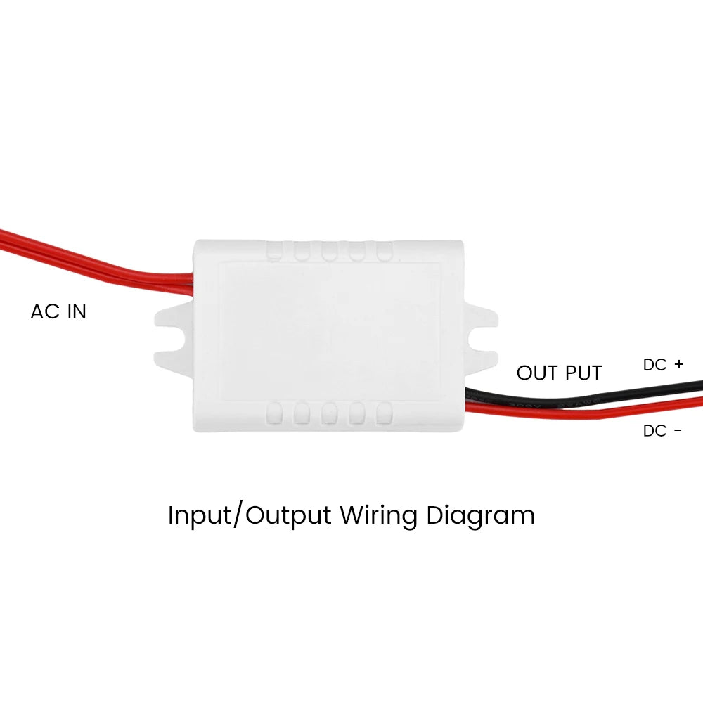 Mini Módulo Convertidor Buck AC 100-264V a DC 3.3V/5V/12V/24V 3W Switching Estabilizado