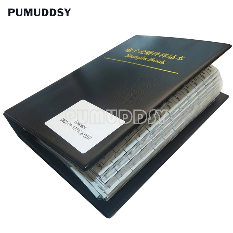 Libro Muestrario Resistencias SMD (0201-1206, 5%, Varios Formatos: 4250/8500/8850 Piezas) - Kit Surtido 1R-10M