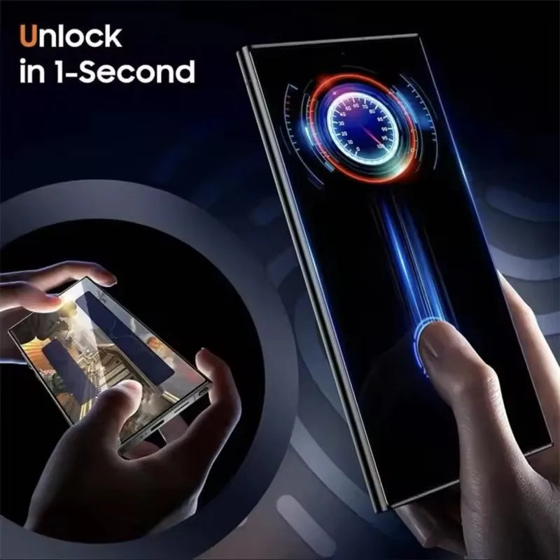Protector de pantalla de fácil instalación sin polvo con revestimiento oleofóbico para Samsung Galaxy S25 S24 S21 S22 S23 Ultra Plus, 3 uds.